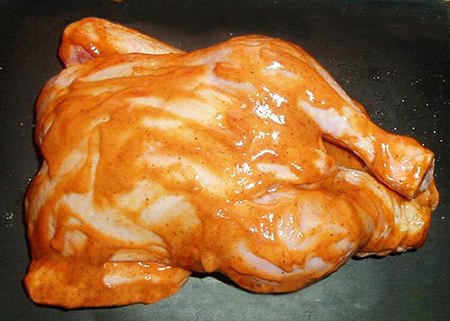 ไก่รมควัน ไก่ greased