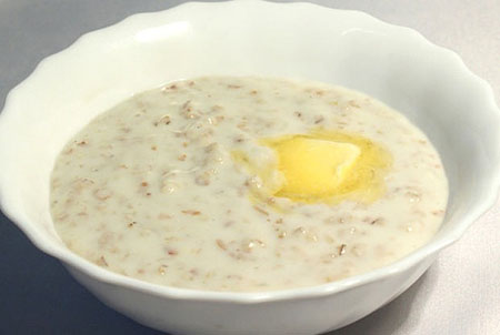ข้าวโอ๊ตในนม