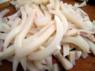 สลัดกุ้งและปลาหมึก