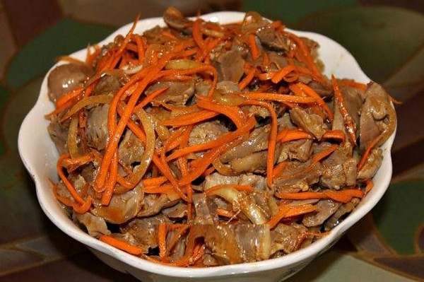 สลัดไก่กระเพาะ