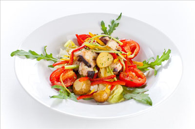 สลัดกับ rucola: สูตรดั้งเดิม