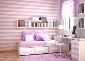 สีม่วงในการตกแต่งภายใน