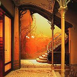 สไตล์ Art Nouveau ภายใน สไตล์ Art Nouveau ภายใน