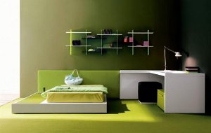 สีเขียวในการตกแต่งภายใน