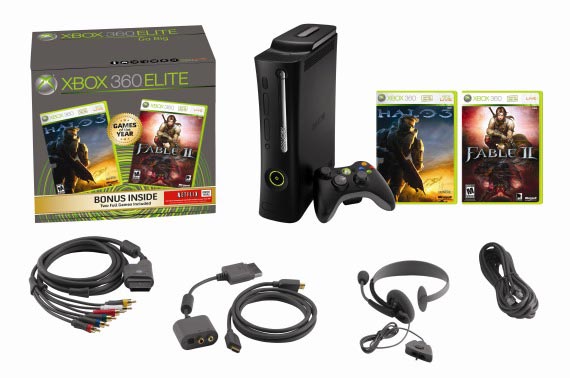 คอนโซลเกม Microsoft Xbox 360 Elite
